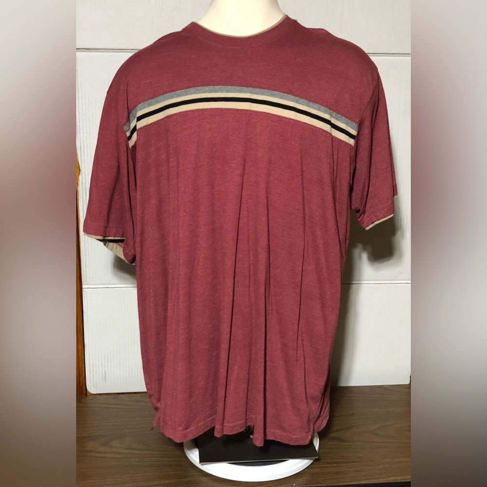 Basic editions 3Xl men’s polo shirt burgundy
33” L
